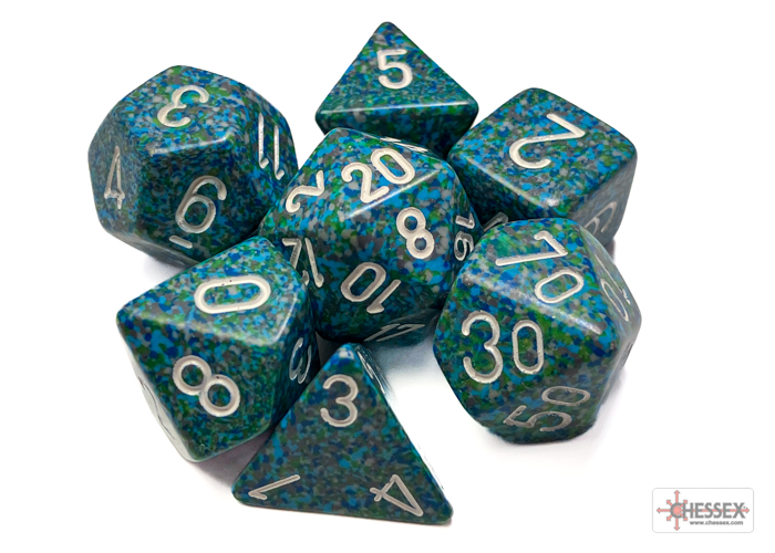 Speckled Sea Polyhedral 7-Dice Set - CHX25316